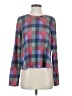 Free Press Plaid Purple Pullover Sweater Size S - photo 1