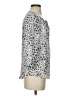 Como Black Silver 3/4 Sleeve Blouse Size S - photo 4