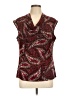 Kasper Burgundy Sleeveless Blouse Size L - photo 1