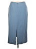 Preston & York Solid Blue Casual Skirt Size 14 - photo 2