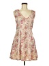 Francesca's Floral Tan Cocktail Dress Size M - photo 1
