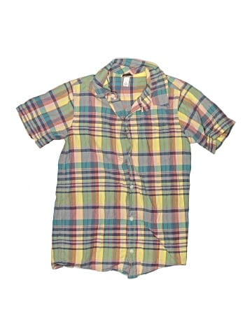 Tea Short Sleeve Button-Down Shirt (view 1)