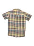 Tea 100% Cotton Plaid Yellow Blue Short Sleeve Button-Down Shirt Size 12 - photo 2
