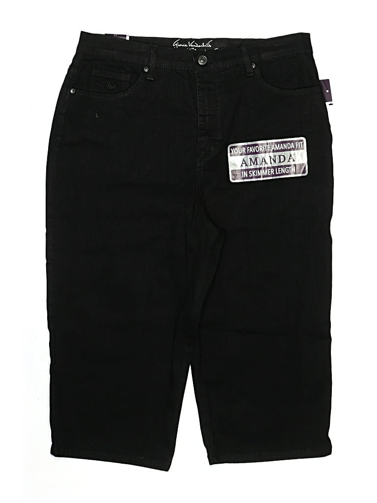 Gloria Vanderbilt Overall Shorts In Black