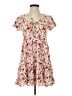 True Craft Floral Pink Casual Dress Size S - photo 1