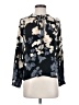 Billabong 100% Rayon Floral Black 3/4 Sleeve Blouse Size S - photo 1
