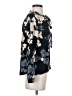Billabong 100% Rayon Floral Black 3/4 Sleeve Blouse Size S - photo 4