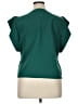 Grace Karin Print Green Yellow Short Sleeve Blouse Size XL - photo 2