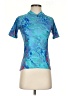 Terry Blue Short Sleeve Turtleneck Size XS - photo 1