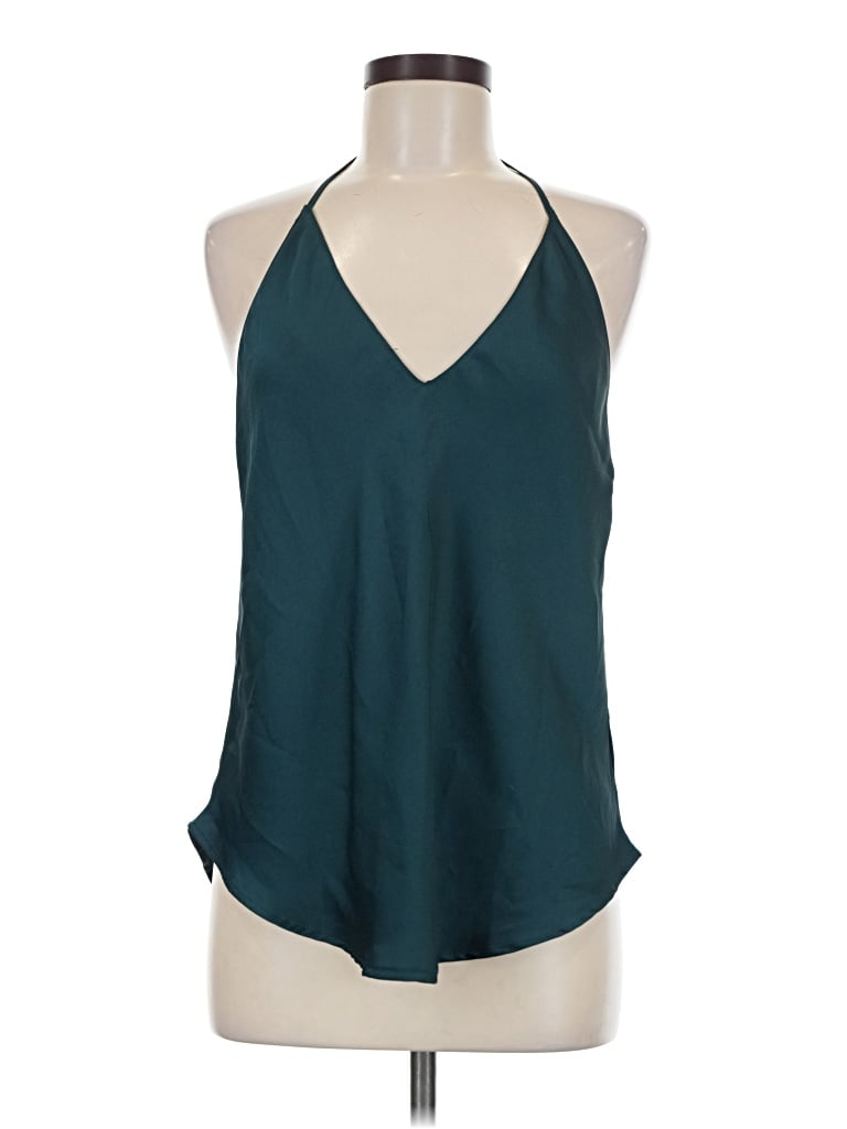 Pre-owned Astr Sleeveless Blouse In Teal