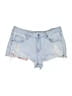 No Boundaries Blue Denim Shorts Size 14 - photo 1