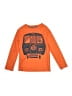 Tea 100% Cotton Orange Long Sleeve Top Size 6 - photo 1