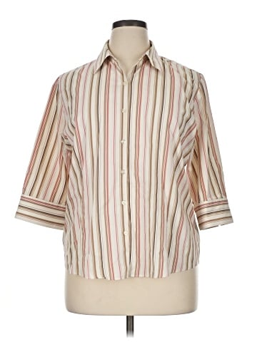 George 3/4 Sleeve Button-Down Shirt (view 1)