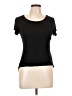 Splash Black Short Sleeve Top Size L - photo 1