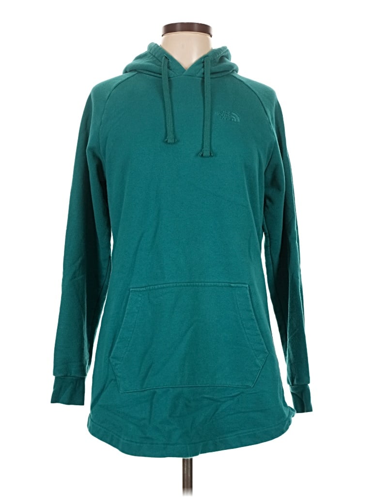 Pre-owned The North Face Pullover Hoodie In Teal