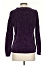 Karen Scott 100% Polyester Tweed Purple Pullover Sweater Size S - photo 2