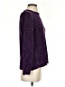 Karen Scott 100% Polyester Tweed Purple Pullover Sweater Size S - photo 4