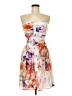 Coast 100% Polyester Floral White Cocktail Dress Size 6 - photo 1