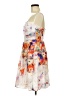 Coast 100% Polyester Floral White Cocktail Dress Size 6 - photo 5