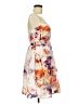 Coast 100% Polyester Floral White Cocktail Dress Size 6 - photo 4