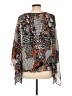 Linea Domani Brown 3/4 Sleeve Blouse Size L - photo 2