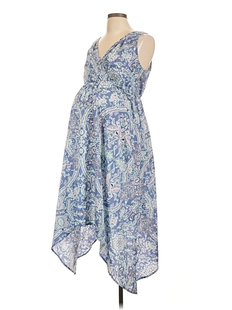 Pre-owned Motherhood Casual Dress In Blue