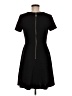 AGB Solid Black Casual Dress Size 6 - photo 2