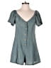 Blue Blush Tweed Teal Romper Size S - photo 1
