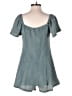Blue Blush Tweed Teal Romper Size S - photo 2