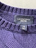 Lands' End 100% Baumwolle Chevron-herringbone Blue Pullover Sweater Size XS - photo 7