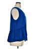 Halogen 100% Polyester Blue Sleeveless Blouse Size XL - photo 4