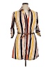 J for Justify Stripes Yellow Casual Dress Size XL - photo 1