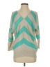 Lilla P Chevron-herringbone Teal Pullover Sweater Size S - photo 1