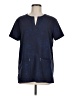Koi Blue Short Sleeve Blouse Size M - photo 1