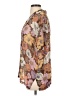 Auguste 100% Viscose Floral Brown Short Sleeve Blouse Size 4 - photo 5