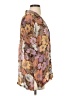 Auguste 100% Viscose Floral Brown Short Sleeve Blouse Size 4 - photo 4