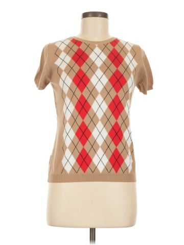 Burberry Argyle Print Knit Top (view 1)