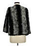 NY Collection 100% Polyester Animal Print Black Faux Fur Jacket Size M - photo 2