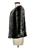 NY Collection 100% Polyester Animal Print Black Faux Fur Jacket Size M - photo 5