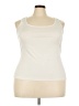 Roz & Ali 100% Polyester Ivory Tank Top Size 2X - photo 1