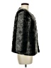 NY Collection 100% Polyester Animal Print Black Faux Fur Jacket Size M - photo 4