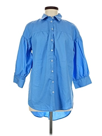 Maeve by Anthropologie 3/4 Sleeve Button-Down Shirt (view 1)