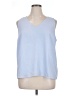 Nine West 100% Polyester Blue Sleeveless Blouse Size XL - photo 1