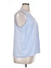 Nine West 100% Polyester Blue Sleeveless Blouse Size XL - photo 4