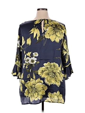 bryn WALKER 3/4 Sleeve Silk Top (view 2)