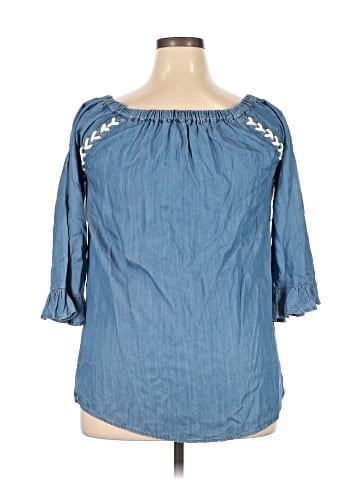 Billy T 3/4 Sleeve Blouse (view 2)
