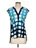Anthropologie 100% Polyester Blue Sleeveless T-Shirt Size S - photo 1