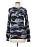 Pure Navy 100% Cotton Camo Blue Pullover Sweater Size S - photo 1