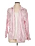 Old Navy Stripes Pink Long Sleeve Blouse Size L - photo 1