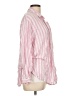 Old Navy Stripes Pink Long Sleeve Blouse Size L - photo 4
